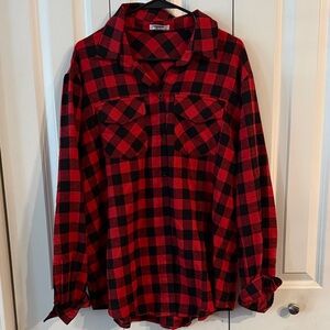 Zeagoo Red and Black Checkered Shirt